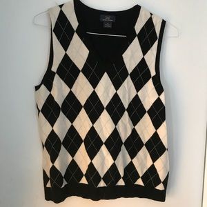 Brooks Brothers wool argyle vest